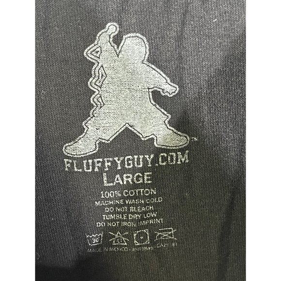 Fluffy Mens shirt Large Gabriel Iglesias " I'm not fat I'm Fluffy" - Picture 8 of 8